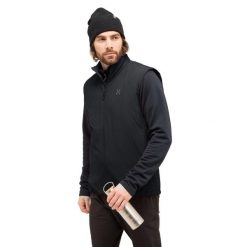 Kurtka bez rękawów Haglöfs Mimic Alert. Czarne kurtki Haglöfs, bez wzorów, bez kaptura. W wyprzedaży za 638.05 zł.