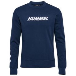 Bluza Hummel hmlELEMENTAL. Niebieskie bluzy Hummel, bez wzorów, bez kaptura. W wyprzedaży za 134.60 zł.