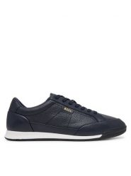BOSS Sneakersy Nitan 50574126 Granatowy. Niebieskie buty sportowe casual Boss, bez wzorów, ze skóry, bez zapięcia. Za 899.99 zł.