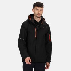 Kurtka Męska Softshell. Brązowe kurtki Regatta, m, bez wzorów, z materiału, z kapturem. Za 344.99 zł.