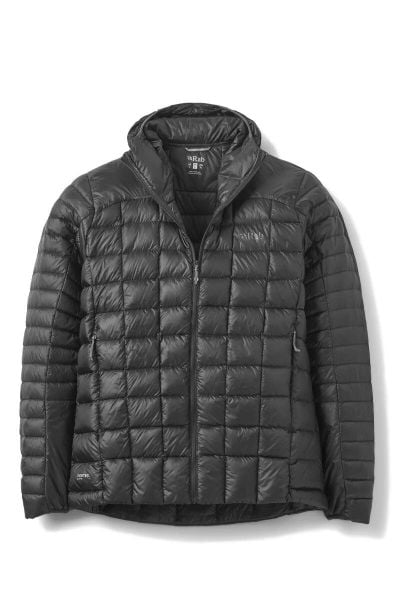 Kurtka wspinaczkowa męska Mythic Alpine Light. Czarne kurtki RAB, l, bez wzorów, z nylonu, z kapturem. Za 1,349.99 zł.