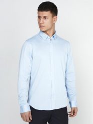 Matinique Koszula 30205262 Błękitny Regular Fit. Niebieskie koszule Matinique, m, bez wzorów, z bawełny, bez kołnierzyka, bez ramiączek. Za 269.99 zł.