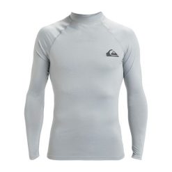 Koszulka surfingowa z długim rękawem UPF 50 dla Mężczyzn EVERYDAY Szary. Szare bluzki z długim rękawem Quiksilver, m, bez wzorów, z elastanu, bez kołnierzyka, bez ramiączek. Za 200.38 zł.