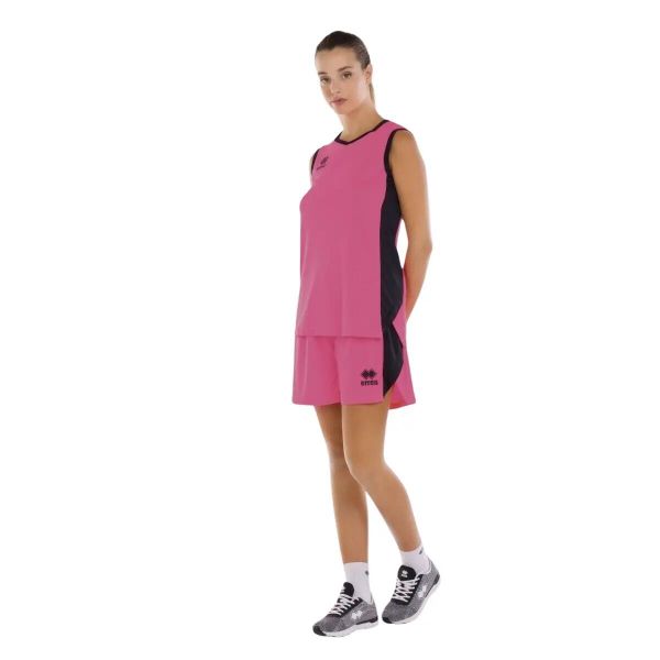 Szorty Errea Becky. Czarne krótkie spodenki sportowe ERREA, l, bez wzorów, z materiału. Za 171.50 zł.
