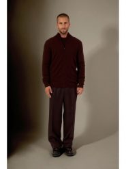 Perfect Cashmere Kaszmirowy kardigan "Cody" w kolorze brązowym rozmiar: XL. Brązowe swetry rozpinane Perfect Cashmere, xl, bez wzorów, z kaszmiru, bez kołnierzyka, bez ramiączek. Za 434.99 zł.