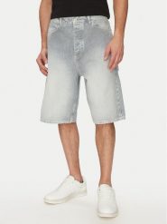 HUGO Szorty jeansowe 50534609 Błękitny Regular Fit. Niebieskie szorty Hugo, m, bez wzorów, z bawełny. Za 349.99 zł.