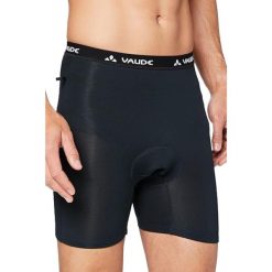 Bokserki rowerowe męskie Vaude Bike Pro z wkładką. Czarne bokserki Vaude, m, bez wzorów, z elastanu. W wyprzedaży za 155.00 zł.