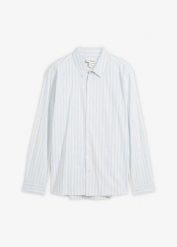 Koszula biznesowa nie wymagająca prasowania, modern fit. Niebieskie koszule bonprix, m, bez wzorów, bez kołnierzyka, bez ramiączek. Za 122.99 zł.