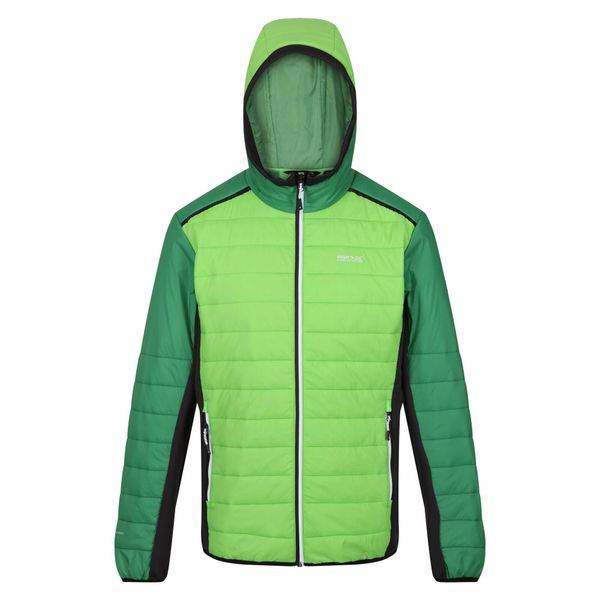 Męska Kurtka Trutton II Baffled Padded Jacket. Zielone kurtki Regatta, m, bez wzorów, z elastanu, z kapturem. Za 145.99 zł.