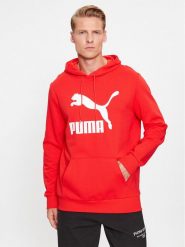 Puma Bluza Classics Logo 530084 Czerwony Regular Fit. Czerwone bluzy Puma, m, bez wzorów, z bawełny, bez kaptura. Za 189.99 zł.