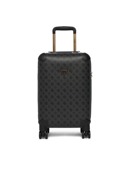 Guess Walizka kabinowa Wilder Travel TWHP74 52983 Szary ciemny. Szare walizki Guess, z aplikacjami, ze skóry. Za 513.99 zł.