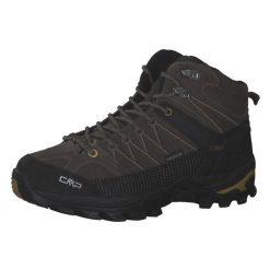 Buty trekkingowe męskie CMP Rigel Mid WP. Brązowe buty trekkingowe CMP, bez wzorów, z materiału, bez zapięcia. W wyprzedaży za 399.99 zł.