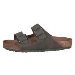 Klapki męskie Birkenstock Arizona Desert Dust Thyme Syn Vegan. Zielone klapki Birkenstock, z materiału. Za 643.00 zł.
