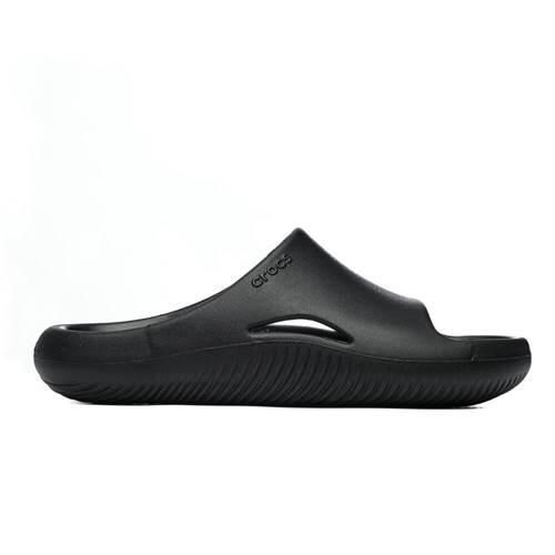Klapki męskie Crocs Mellow Slide. Czarne klapki Crocs, z materiału. Za 206.00 zł.