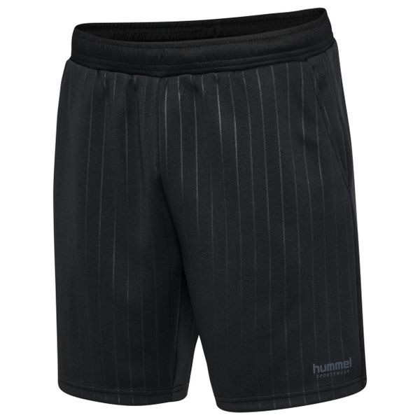 Szorty Hummel Stripe. Czarne szorty Hummel, bez wzorów, sportowe. Za 216.50 zł.