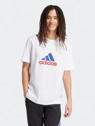 Adidas Koszulka w kolorze białym rozmiar: L. Białe bezrękawniki Adidas, l, bez wzorów, z bawełny, bez kołnierzyka, bez ramiączek. Za 110.04 zł.
