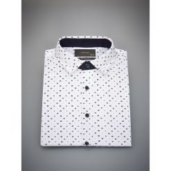 Wzorzysta koszula slim fit - Biały. Koszule Reserved. W wyprzedaży za 39.99 zł.