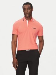 BOSS Polo Paddy Pro 50469102 Pomarańczowy Regular Fit. Brązowe koszulki polo sportowe Boss, m, bez wzorów, z syntetyku, bez kołnierzyka, bez ramiączek. Za 369.99 zł.