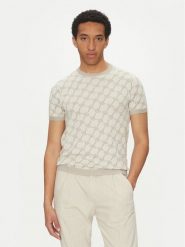 JOOP! Sweter 17 JK-17Ravao 30045832 Beżowy Modern Fit. Brązowe swetry rozpinane JOOP!, m, bez wzorów, z bawełny, bez kołnierzyka, bez ramiączek. Za 379.99 zł.