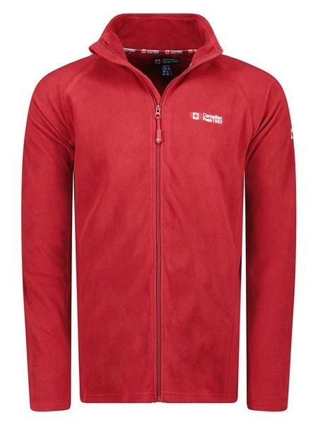 Canadian Peak Kurtka polarowa "Tugeak" w kolorze bordowym rozmiar: XL. Czerwone kurtki Canadian Peak, xl, bez wzorów, z materiału, bez kaptura. Za 83.22 zł.