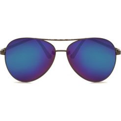 Czarno-Fioletowe Okulary Imprint. Czarne okulary przeciwsłoneczne Born2be. Za 19.99 zł.