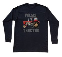 Ursus C-360 — bluzka z długim rękawem (Rozmiar: 3 - 4 lata; Kolor koszulki: czarny; Rodzaj nadruku: Ursus C-360). Czarne swetry nierozpinane nikiniki, l, bez wzorów, z bawełny, bez kołnierzyka, bez ramiączek. Za 79.00 zł.