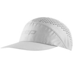 Czapka do biegania z daszkiem Pro Run Ultralight unisex. Białe czapki z daszkiem CEP, bez wzorów, z materiału. Za 189.00 zł.