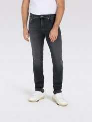 MAC Dżinsy "MacFlexx" - Slim fit - w kolorze czarnym rozmiar: W33/L36. Czarne jeansy MAC, l. Za 316.45 zł.