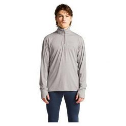 Dżersej z długim rękawem Craft Flow Hz. Szare bluzki z długim rękawem Craft, bez wzorów, z dżerseju, bez kołnierzyka, bez ramiączek. W wyprzedaży za 166.90 zł.