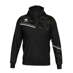 Bluza Errea Eber Ad Dorośli. Czarne bluzy z kapturem ERREA, m, z aplikacjami, z materiału, z kapturem. Za 291.00 zł.