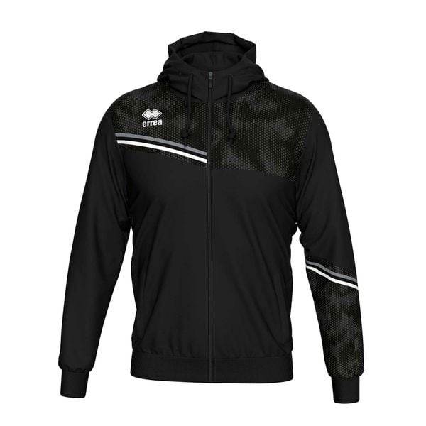 Bluza Errea Eber Ad Dorośli. Czarne bluzy z kapturem ERREA, m, z aplikacjami, z materiału, z kapturem. Za 291.00 zł.