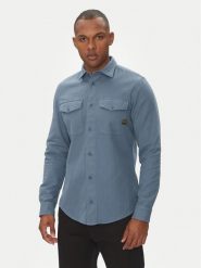 G-Star Raw Koszula Marine D24963-D454 Niebieski Slim Fit. Niebieskie koszule G-Star Raw, l, bez wzorów, z bawełny, bez kołnierzyka, bez ramiączek. Za 339.99 zł.