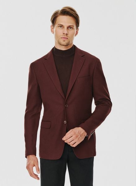 PAKO LORENTE – Brązowa gładka marynarka męska. Brązowe garnitury Pako Lorente, na co dzień, m, bez wzorów, z elastanu. Za 399.99 zł.