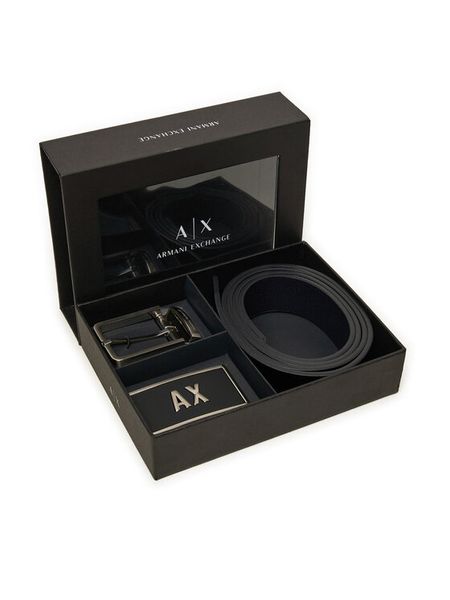Armani Exchange Pasek Męski XM000185 AF11958 MC038 Czarny. Czarne paski Armani Exchange, bez wzorów, ze skóry. Za 475.99 zł.