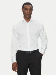 KARL LAGERFELD Koszula 605038 552602 Biały Modern Fit. Białe koszule KARL LAGERFELD, m, bez wzorów, z bawełny, bez kołnierzyka, bez ramiączek. Za 459.99 zł.
