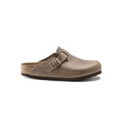 Klapki męskie Birkenstock Boston. Brązowe klapki Birkenstock, z materiału. Za 697.00 zł.