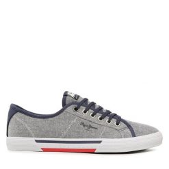 Tenisówki Pepe Jeans. Niebieskie trampki Pepe Jeans, m, bez wzorów, bez zapięcia. Za 169.99 zł.