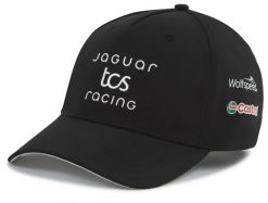 Czapka drużynowa Jaguar TCS Racing unisex czarna. Czarne czapki z daszkiem Erima, z aplikacjami, z materiału. Za 189.99 zł.