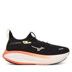 Buty do biegania Mizuno. Czarne buty do biegania Mizuno, bez wzorów, bez zapięcia, do biegania. Za 769.99 zł.