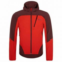 Męska kurtka softshell Kilpi NEATRIL-M. Czerwone kurtki Kilpi, m, bez wzorów, z softshellu, bez kaptura. Za 318.77 zł.