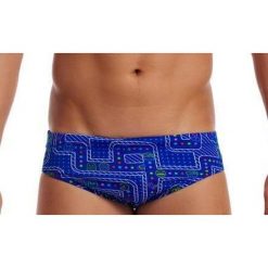 Kąpielówki męskie Funky Trunks Much Munchies - slipy. Niebieskie kąpielówki Funky Trunks, m, bez wzorów. Za 139.00 zł.
