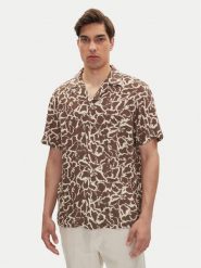 Mustang Koszula Layton 1016253 Brązowy Relaxed Fit. Brązowe koszule Mustang, m, bez wzorów, z wiskozy, bez kołnierzyka, bez ramiączek. Za 229.99 zł.