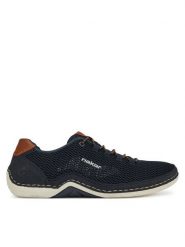 Rieker Półbuty 07555-14 Czarny. Czarne buty sportowe casual Rieker, bez wzorów, z materiału, bez obcasa, bez zapięcia. Za 359.99 zł.