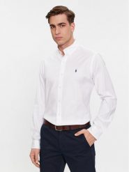 Polo Ralph Lauren Koszula 710829480002 Biały Custom Fit. Białe koszule Polo Ralph Lauren, m, bez wzorów, z bawełny, bez kołnierzyka, bez ramiączek. Za 489.99 zł.