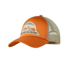 Czapka Trucker Buff Bougi. Brązowe czapki z daszkiem Buff, na lato, bez wzorów, z materiału. Za 152.50 zł.