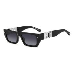 Okulary przeciwsłoneczne męskie DSQUARED2 ICON 0011/S 807, rozmiar 54 mm. Czarne okulary przeciwsłoneczne Dsquared. Za 1,046.85 zł.