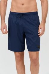 EMPORIO ARMANI Granatowe kąpielówki De bain logo brodé. Niebieskie kąpielówki Emporio Armani, l, bez wzorów. W wyprzedaży za 259.99 zł.
