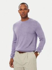 Polo Ralph Lauren Sweter 710954589008 Fioletowy jasny Regular Fit. Fioletowe swetry rozpinane Polo Ralph Lauren, m, bez wzorów, z wełny, bez kołnierzyka, bez ramiączek. Za 919.99 zł.