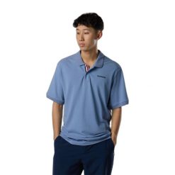 Polo Rossignol Logo. Niebieskie koszulki polo sportowe Rossignol, m, bez wzorów, bez kołnierzyka, bez ramiączek. Za 400.50 zł.