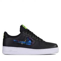 Buty do chodzenia męskie Nike Air Force 1 Low Premium. Czarne buty sportowe casual Nike, bez wzorów, z materiału, bez zapięcia, nike air force. Za 1,112.00 zł.
